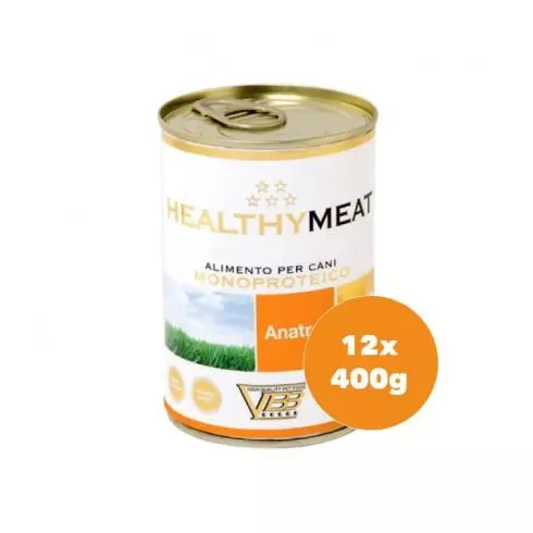 Healthy Meat kacsa 97% monoproteines paté felnőtt kutyáknak 12x400g