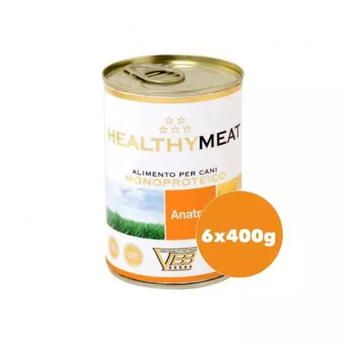 Healthy Meat kacsa 97% monoproteines paté felnőtt kutyáknak 6x400g