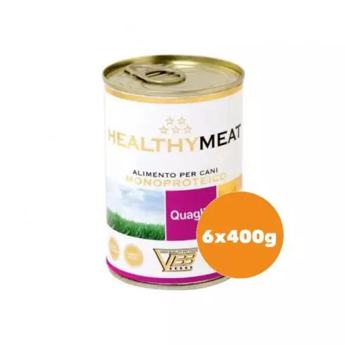 Healthy Meat fürj 95% monoproteines paté felnőtt kutyáknak 6x400g