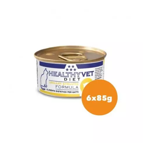 Healthy Vet Diet Cat Urinary Struvite - a struvit kövek ellen felnőtt macskáknak 6x85g