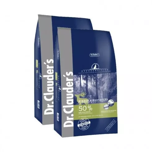 Dr.Clauders Adult Hyposensitive Szarvas & Burgonya 2x11,5kg