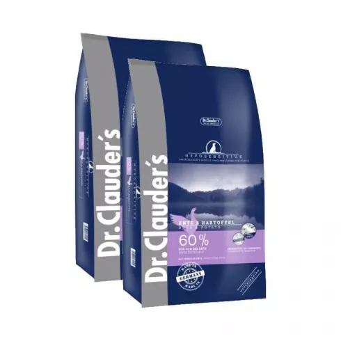 Dr.Clauders Adult Hyposensitive Kacsa & Burgonya 2x11,5kg