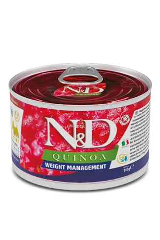 N&D Quinoa Dog konzerv Weight Management adult mini 140g