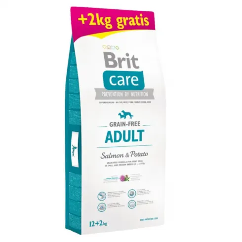 Brit Care Grain-free Adult Salmon & Potato 12+2 kg