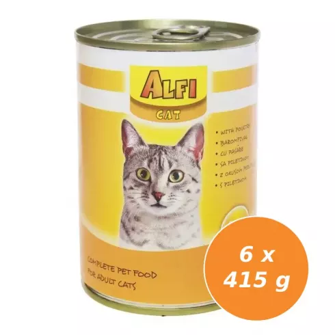 Alfi Cat Konzerv Szárnyas 6x415g