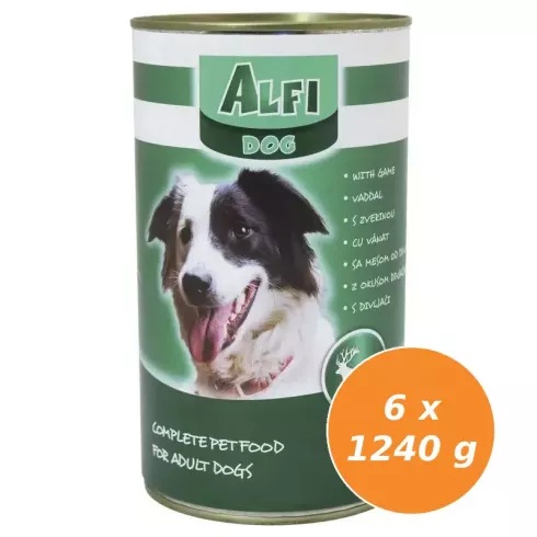 Alfi Dog Konzerv Vad 6x1240g