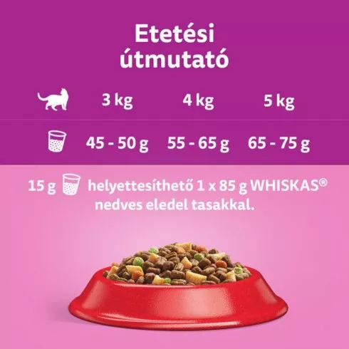 Whiskas száraz macskaeledel marhával 1,4kg