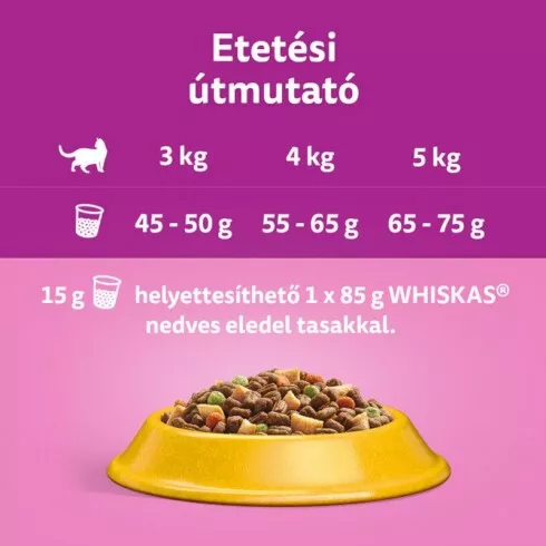 Whiskas száraz macskaeledel csirkével 1,4kg