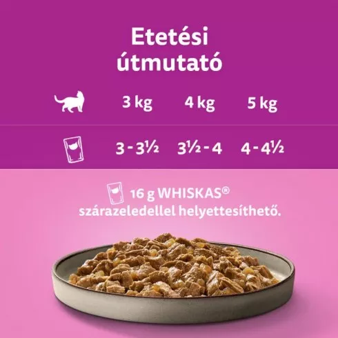 Whiskas alutasak 12-pack Pure deligt szárnyas Aszpikban 12x85g Multipack