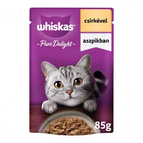 Whiskas alutasak Pure Delight Csirke aszpikban 85gr