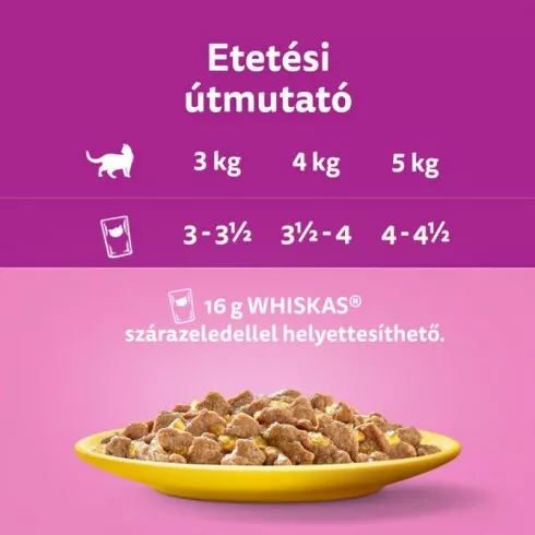 Whiskas alutasak 4-pack baromfi válogatás aszpikban  4x85g Multipack