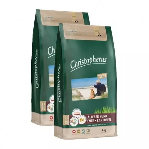 Christopherus Dog Senior Grainfree Kacsa és burgonya 2x4kg