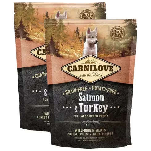 Carnilove Puppy Salmon & Turkey Large - Lazac & Pulyka 2x1,5kg