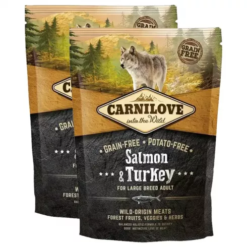 Carnilove Dog Adult Salmon & Turkey Large - Lazac & Pulyka 2x1,5kg