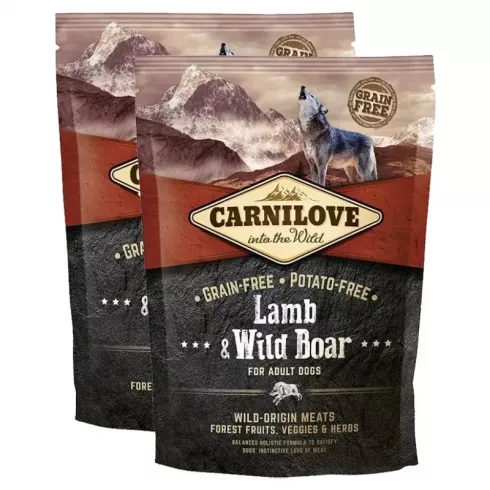 Carnilove Dog Adult Lamb & Wild boar - Bárány & Vaddisznó 2x1,5kg
