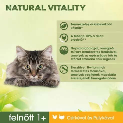 PERFECT FIT Vital Nature Cat Adult Csirke- Pulyka 650gr