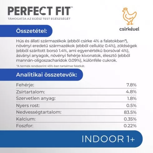 Perfect Fit alutasak indoor csirke & borsó 85gr