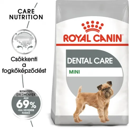 Royal Canin Mini Dental Care 8kg-száraz táp felnőtt kutyák részére fogkőképződés csökkentéséért