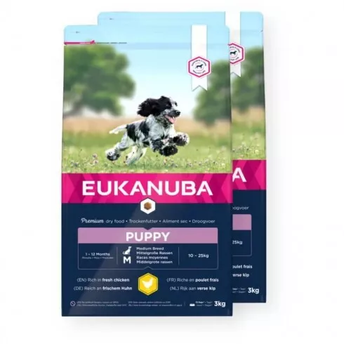 Eukanuba Puppy Medium 2x3kg