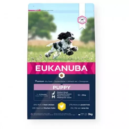 Eukanuba Puppy Medium kutyatáp 3kg