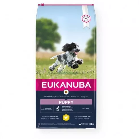 Eukanuba Puppy Medium kutyatáp 15kg