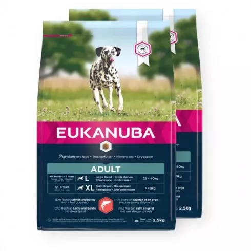 Eukanuba Adult Large Salmon & Barley 2x2,5kg