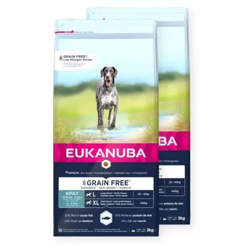 Eukanuba Adult Grain Free Large Ocean Fisch 2x3kg