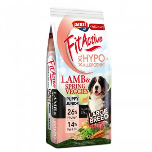 Panzi FitActive Originals Puppy&Junior XXL Hypoallergenic Lamb & Spring Veggies 15kg