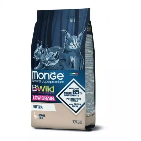 Monge BWild Low Grain Cat Kitten - liba 10kg