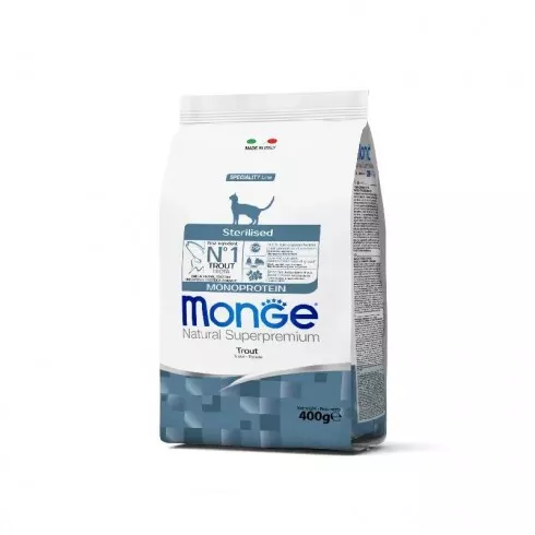 Monge Cat Speciality Line Monoprotein Sterilised Adult - pisztráng 0,4kg