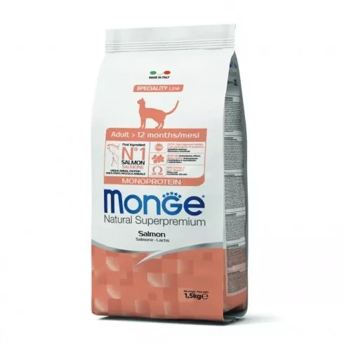 Monge Cat Speciality Line Monoprotein Adult - lazac 0,4kg