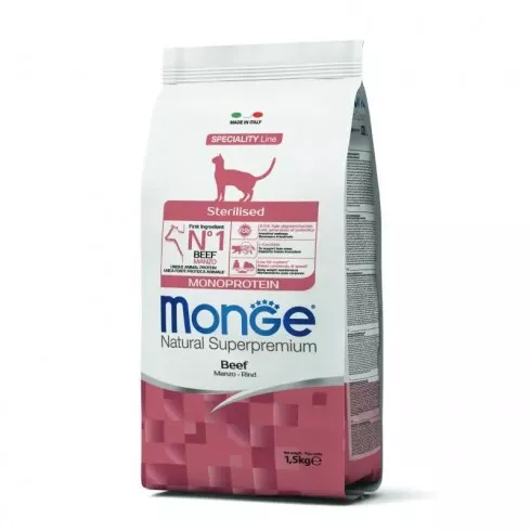 Monge Cat Speciality Line Monoprotein Sterilised Adult - marha 1,5kg