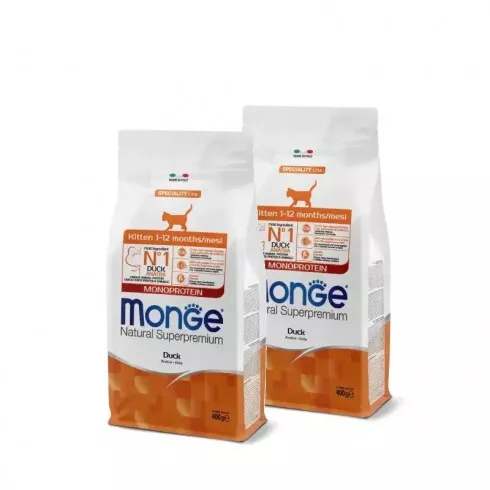 Monge Cat Speciality Line Monoprotein Kitten - kacsa 2x0,4kg