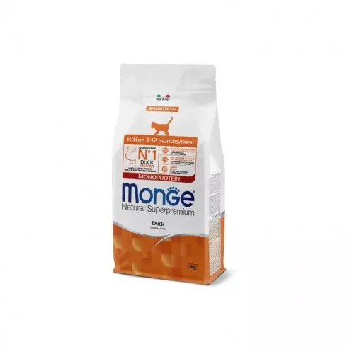 Monge Cat Speciality Line Monoprotein Kitten - kacsa 1,5kg