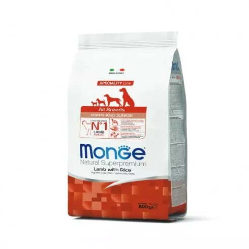 Monge Dog Speciality Line Monoprotein Puppy - bárány, rizs 0,8kg