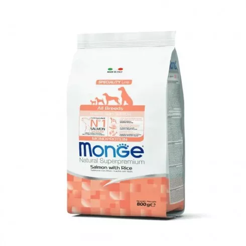 Monge Dog Speciality Line Monoprotein Puppy - lazac, rizs 0,8kg