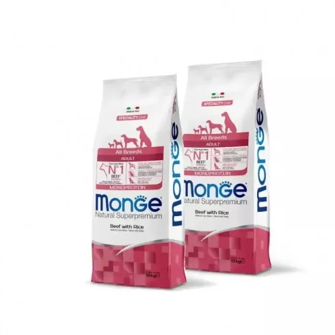 Monge Dog Speciality Line Monoprotein Adult - marha, rizs 2x12kg