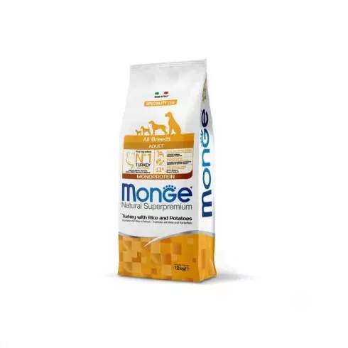 Monge Dog Speciality Line Monoprotein Adult - pulyka, rizs, burgonya 12kg