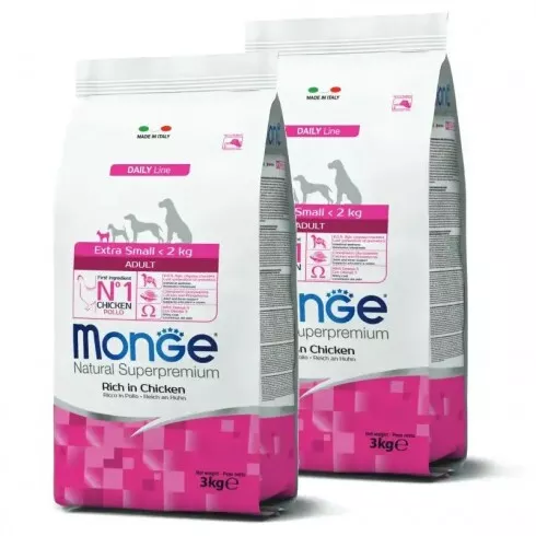 Monge Dog Daily Line Extra Small Adult 2x3kg