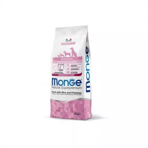 Monge Dog Speciality Line Monoprotein Puppy - sertés, rizs, burgonya 12kg