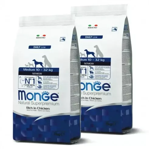 Monge Dog Daily Line Medium Senior 2x3kg