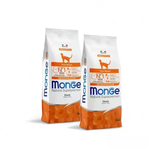 Monge Cat Speciality Line Monoprotein Sterilised Adult - kacsa 2x10kg