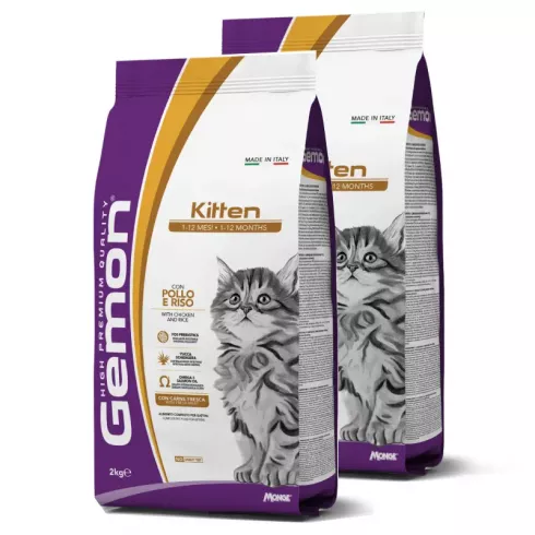 Gemon Cat Kitten macskaeledel csirke-rizs 2x2kg