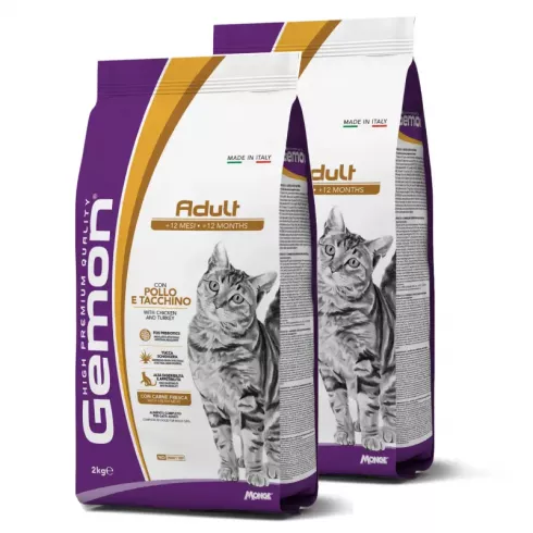 Gemon Cat Adult macskaeledel csirke-pulyka 2x2kg