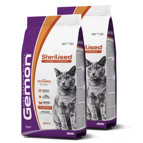 Gemon Cat Steril Adult macskaeledel pulyka 2x2kg