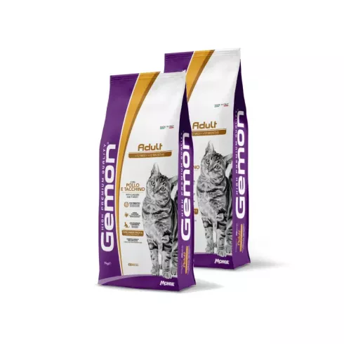 Gemon Cat Adult macskaeledel csirke-pulyka 2x7kg