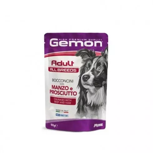 Gemon Dog alutasak Adult Marha & Sonka 100g