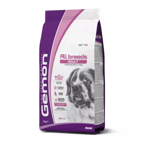 Gemon Dog Adult kutyatáp sertés-rizs 3kg