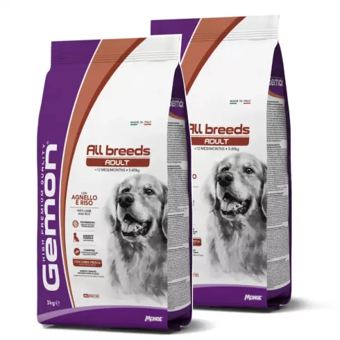 Gemon Dog Adult kutyatáp bárány-rizs 2x3kg