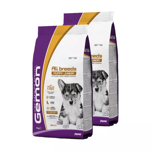 Gemon Dog Puppy kutyatáp csirke-rizs 2x3kg